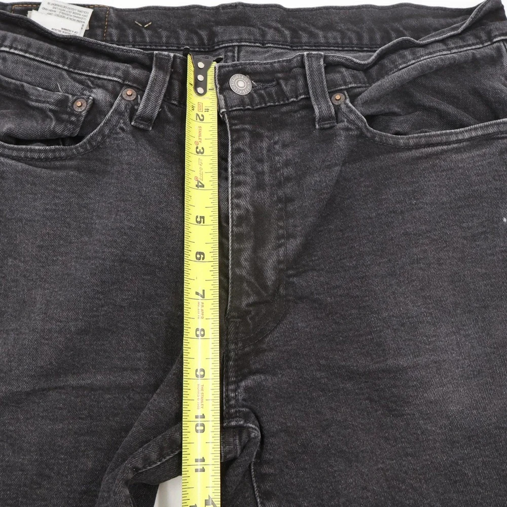 Levi's Premium Jeans Mens 34x34 Black Straight Leg Denim Big 